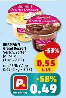 PENNY Ehrmann Grand Dessert Angebot