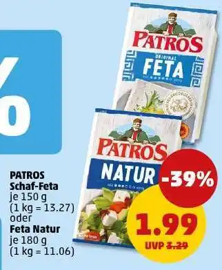 PENNY PATROS Schaf-Feta oder Feta Natur Angebot