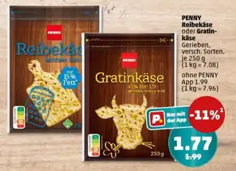 PENNY PENNY Reibekäse oder Gratinkäse Angebot