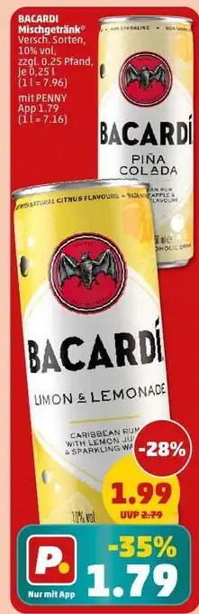PENNY Bacardi Mischgetränk Angebot