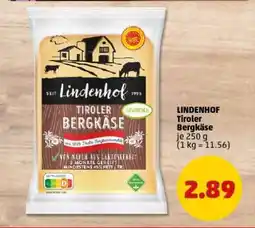 PENNY LINDENHOF Tiroler Bergkäse Angebot