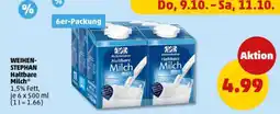 PENNY Weihenstephan Haltbare Milch Angebot