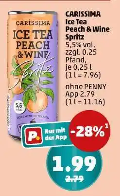 PENNY Carissima Ice Tea Peach & Wine Spritz Angebot
