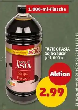 PENNY TASTE OF ASIA Soja-Sauce Angebot