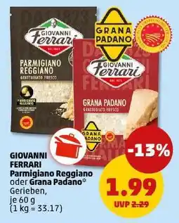 PENNY GIOVANNI FERRARI Parmigiano reggiano oder Grana Padano Angebot