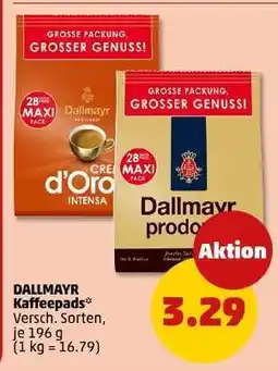 PENNY DALLMAYR Kaffeepads Angebot