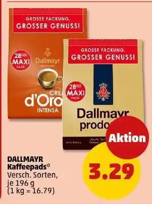 PENNY DALLMAYR Kaffeepads Angebot