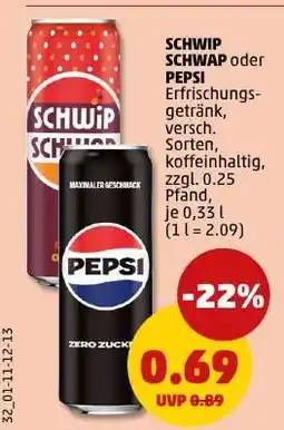 PENNY SCHWIP SCHWAP oder PEPSI Angebot