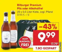 Netto Marken-Discount Bitburger Premium Pils oder Alkoholfrei Angebot