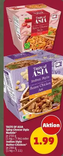 PENNY TASTE OF ASIA Spicy Cheese Style Nudeln Angebot