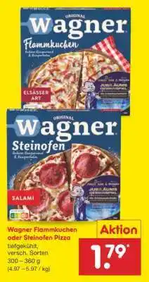 Netto Marken-Discount Wagner Flammkuchen oder Steinofen Pizza Angebot