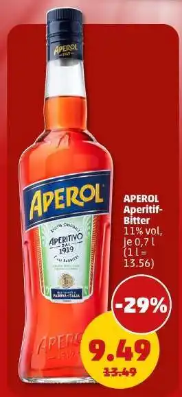 PENNY Aperol Aperitif Bitter Angebot