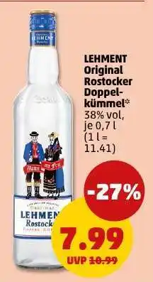PENNY LEHMENT Original Rostocker Doppel-kümmel Angebot
