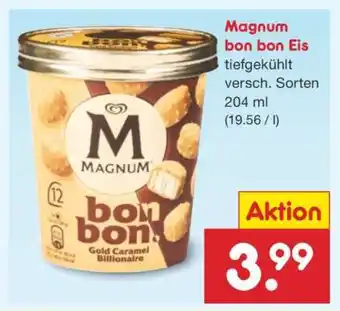 Netto Marken-Discount Magnum bon bon Eis Angebot