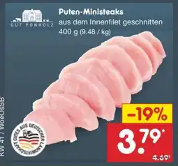 Netto Marken-Discount Puten-Ministeaks Angebot