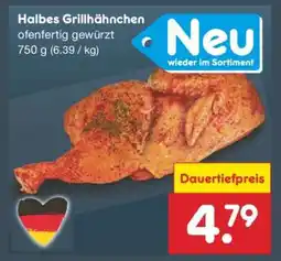 Netto Marken-Discount Halbes Grillhähnchen Angebot