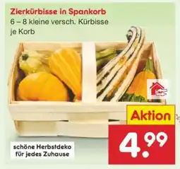 Netto Marken-Discount Zierkürbisse in Spankorb Angebot