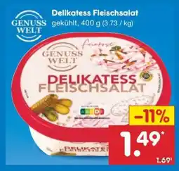 Netto Marken-Discount Delikatess Fleischsalat Angebot