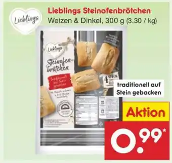Netto Marken-Discount Lieblings Steinofenbrötchen Angebot