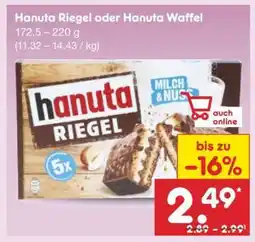 Netto Marken-Discount Hanuta Riegel oder Hanuta Waffel Angebot
