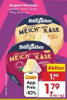 Netto Marken-Discount Bergader Weichkäse Angebot