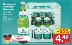 Netto Marken-Discount Hirschquelle natürliches Heilwasser Angebot