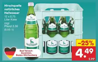 Netto Marken-Discount Hirschquelle natürliches Heilwasser Angebot