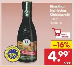 Netto Marken-Discount Birnstingl Steirisches Kürbiskernöl Angebot