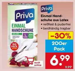Netto Marken-Discount Einmal Handschuhe aus Latex Angebot