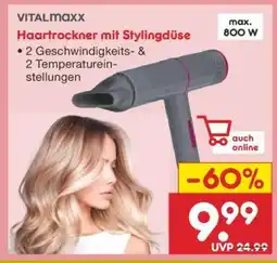 Netto Marken-Discount VITALMAXX Haartrockner mit Stylingdüse Angebot