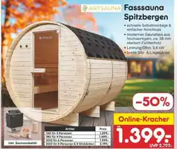 Netto Marken-Discount Fasssauna Spitzbergen Angebot