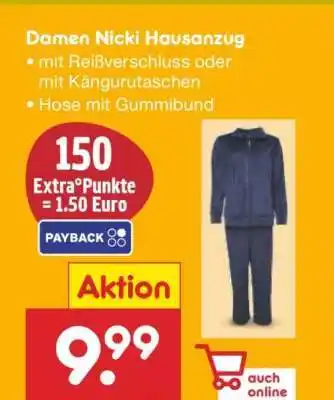 Netto Marken-Discount Damen Nicki-Hausanzug Angebot