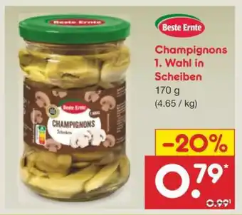 Netto Marken-Discount Champignons 1. Wahl in Scheiben Angebot