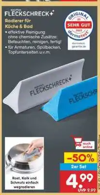 Netto Marken-Discount FLECKSCHRECK Radierer für Küche & Bad Angebot