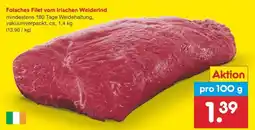 Netto Marken-Discount Falsches Filet vom Irischen Weiderind Angebot