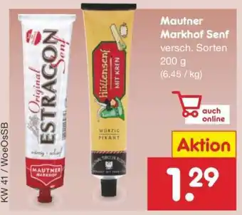 Netto Marken-Discount Mautner Markhof Senf Angebot