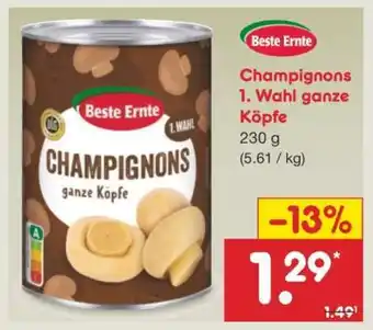 Netto Marken-Discount Champignons 1. Wahl ganze Köpfe Angebot