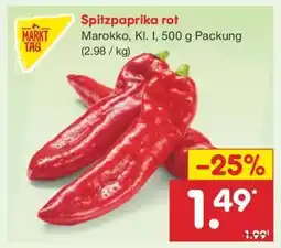 Netto Marken-Discount Spitzpaprika rot Angebot