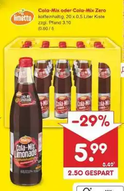 Netto Marken-Discount Cola-Mix oder Cola-Mix Zero Angebot