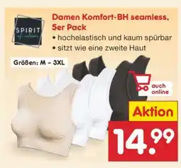 Netto Marken-Discount Damen Komfort-BH seamless, 5er-Pack Angebot