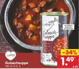 Netto Marken-Discount Gulaschsuppe Angebot