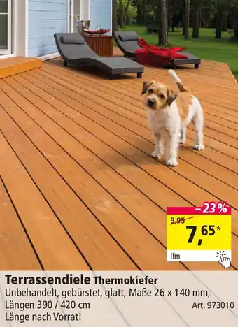 Holz Possling Terrassendiele Thermokiefer Angebot