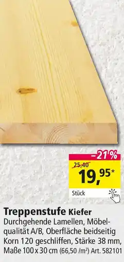 Holz Possling Treppenstufe Kiefer Angebot