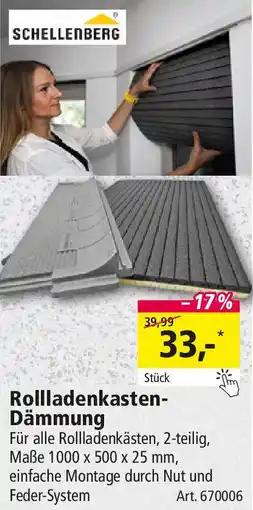 Holz Possling SCHELLENBERG Rollladenkasten Dämmung Angebot