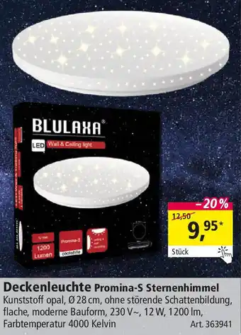 Holz Possling Deckenleuchte Promina-S Sternenhimmel Angebot