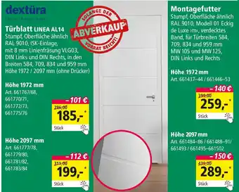 Holz Possling dextúra Türblatt LINEA AL14 Angebot