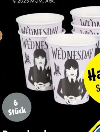 TEDi Pappbecher Wednesday Angebot