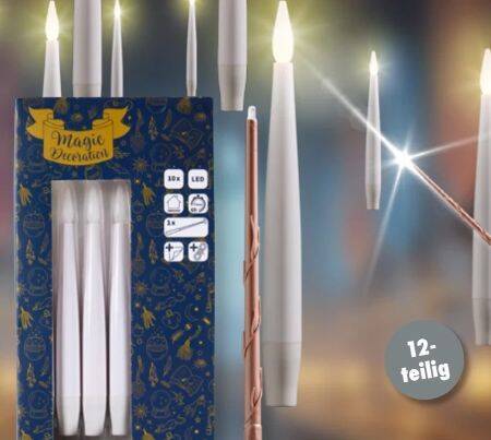 Magic Decoration Schwebende LED Deko Kerzen Angebot bei TEDi