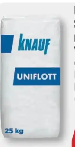 B1 Discount Baumarkt Knauf Spachtelmasse Uniflott Angebot