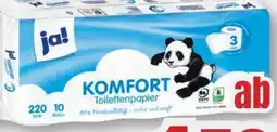 B1 Discount Baumarkt ja! Toilettenpapier Angebot